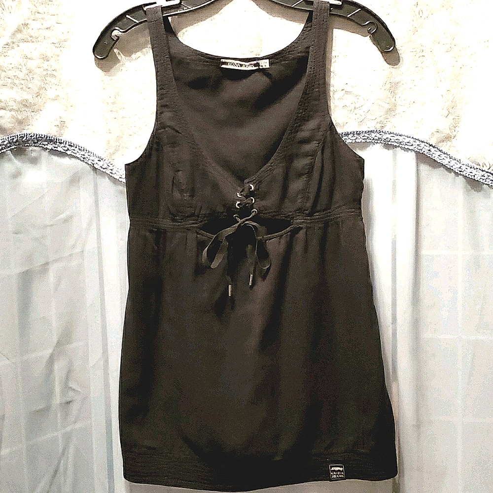 KRIZIA JEANS NAVY TANK SZ 8